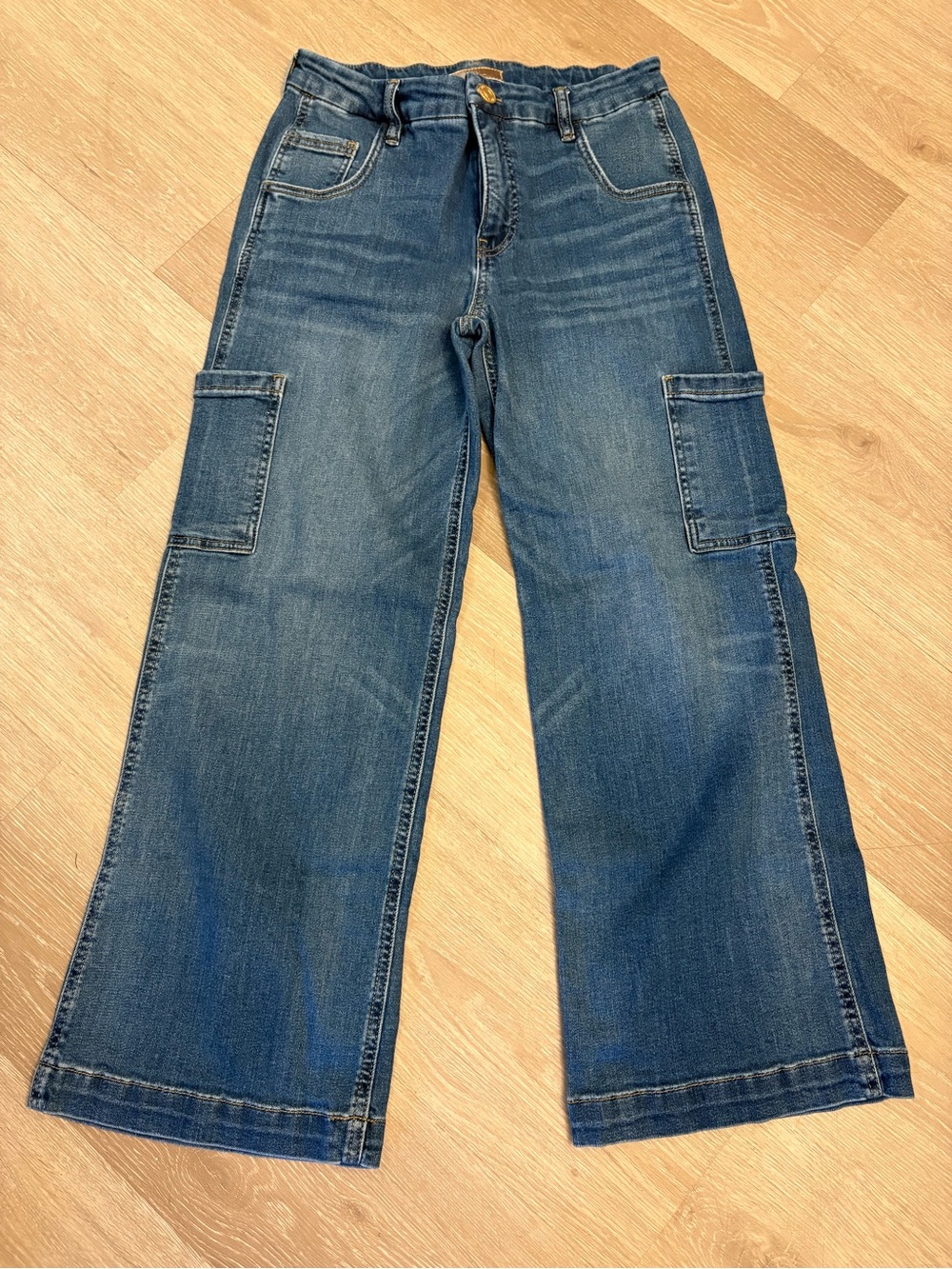 Kut from the Kloth Jodi High Rise Wide Leg Jeans in Dark Blue Denim